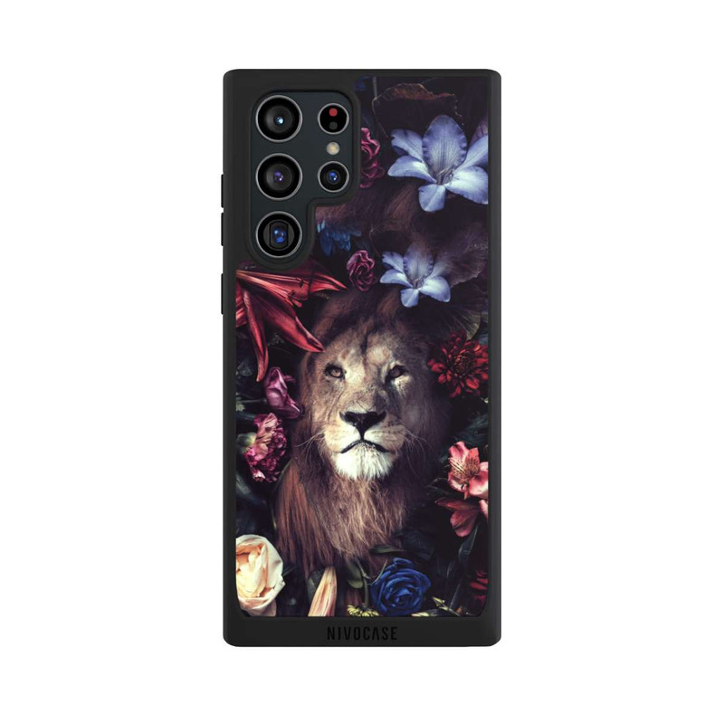 Galaxy S22 Ultra NIVOpure Löwe Blumenrahmen
