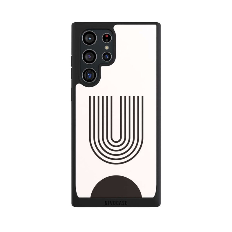 Galaxy S22 Ultra NIVOpure Moderne Kunst Schwarze Linien