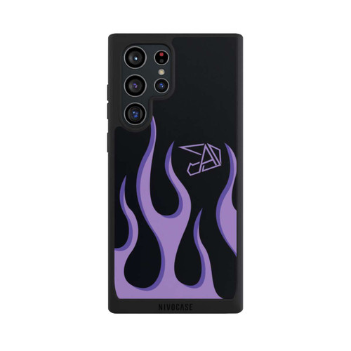 Samsung Galaxy S22 Ultra NIVOpure Violette Flammen