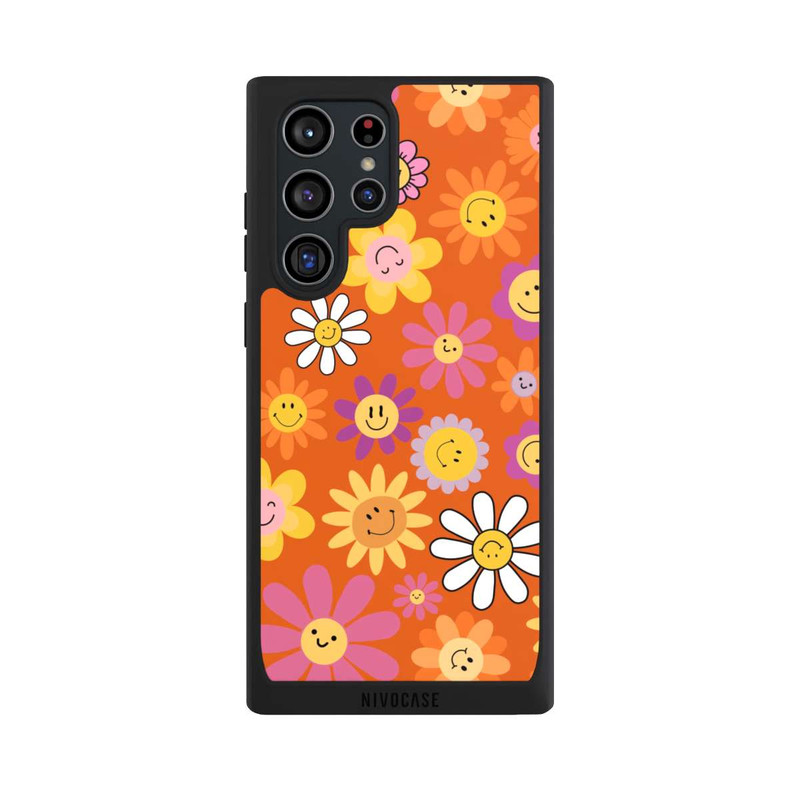 Galaxy S22 Ultra NIVOpure Smiles Orange Flowers