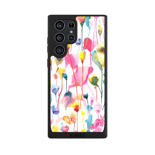 Samsung Galaxy S22 Ultra NIVOpure Aquarell Wildblumen bunt