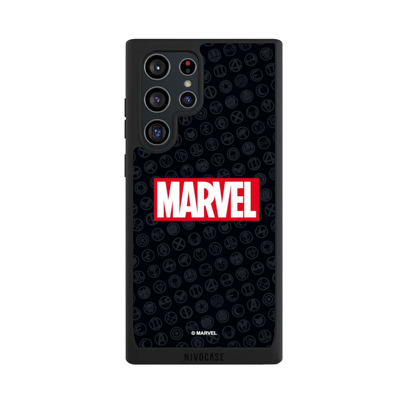 Galaxy S22 Ultra NIVOpure Marvel Logo Noir Rouge