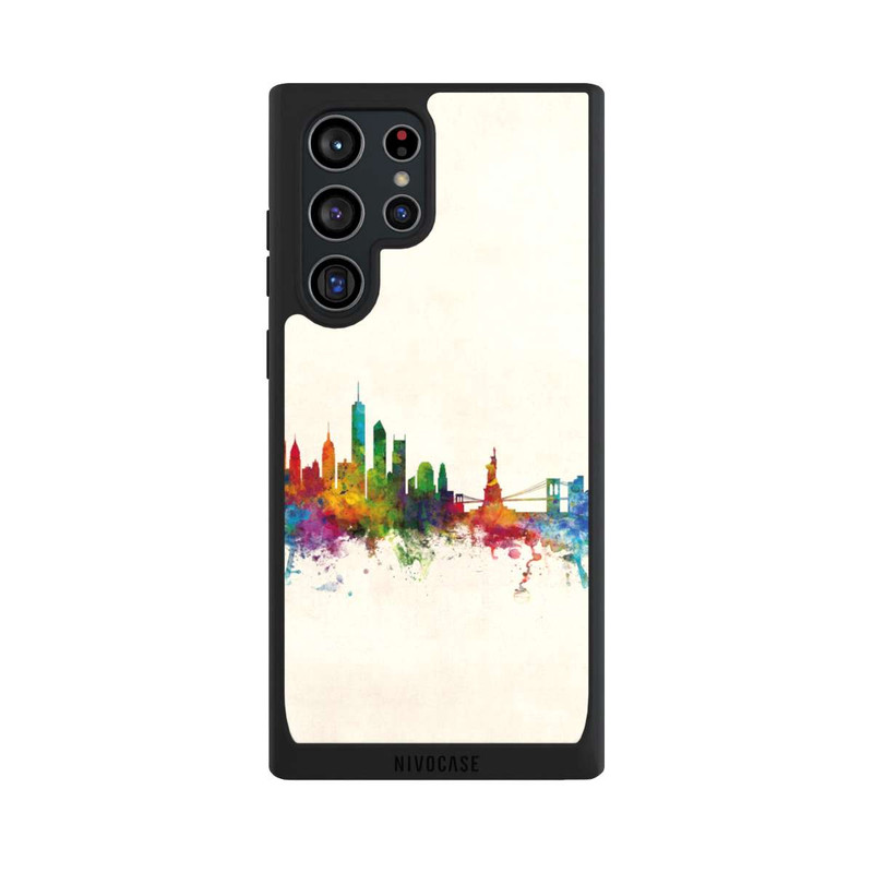 Galaxy S22 Ultra NIVOpure New York Skyline V2 Vintage Background