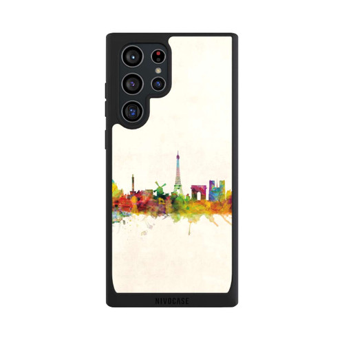 Samsung Galaxy S22 Ultra NIVOpure Paris Skyline Vintage Background