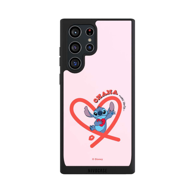 Galaxy S22 Ultra NIVOpure Stitch Ohana Pink Heart