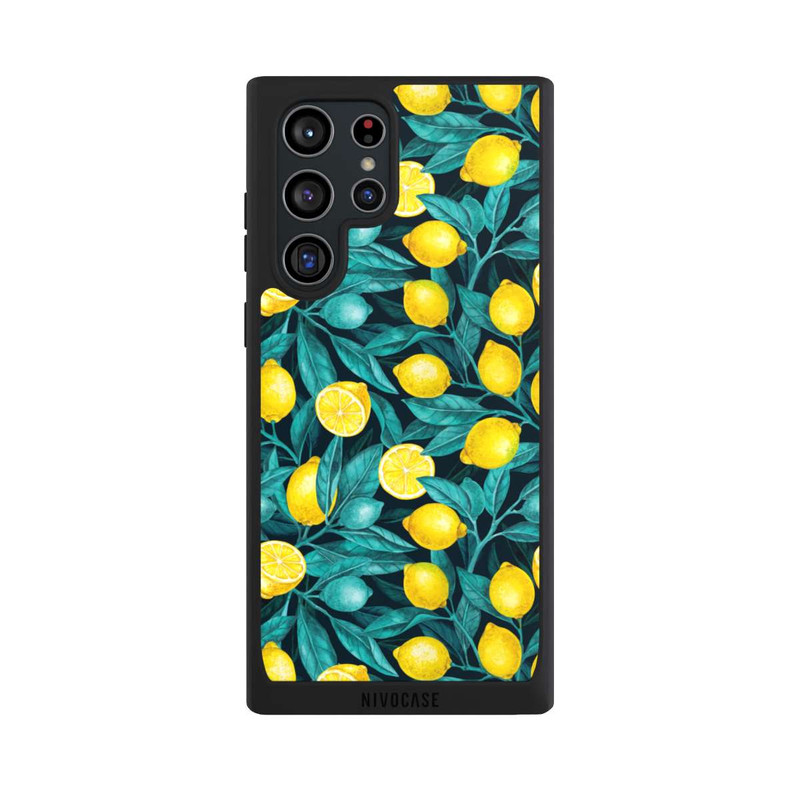 Galaxy S22 Ultra NIVOpure Lemons And Leaves Dark