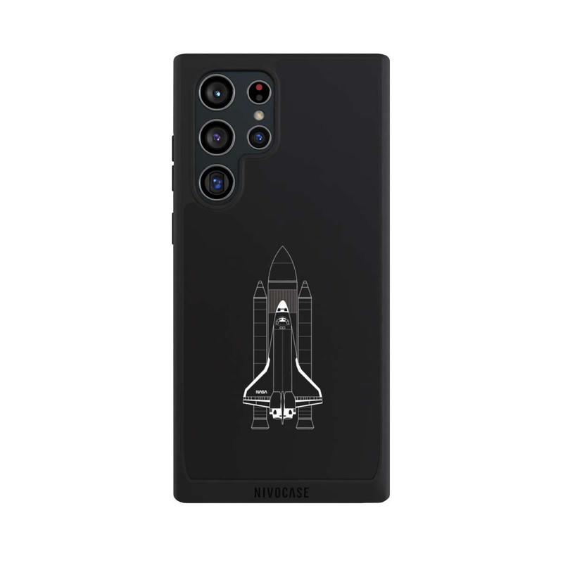 Galaxy S22 Ultra NIVOpure Navette spatiale blanc sur noir