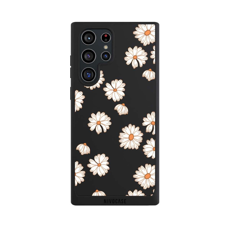 Galaxy S22 Ultra NIVOpure Flowerpower Wallpaper White