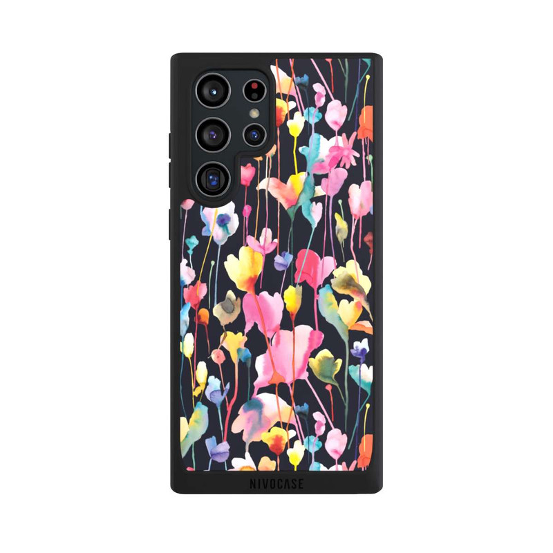 Galaxy S22 Ultra NIVOpure Wildblumen schwarz