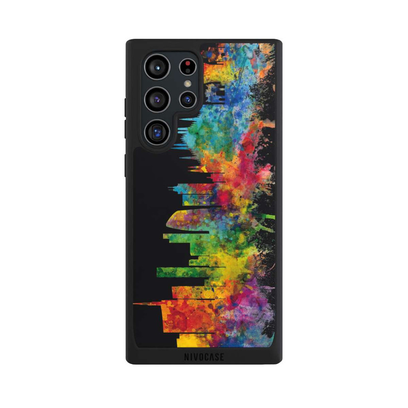 Galaxy S22 Ultra NIVOpure Mailand Italien Skyline Schwarz