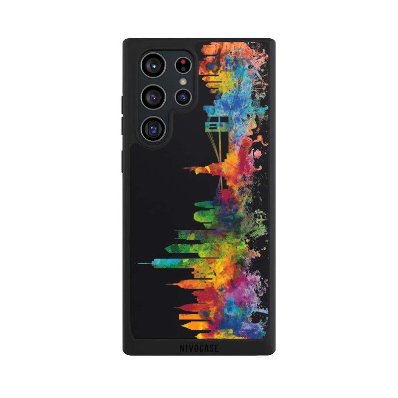Galaxy S22 Ultra NIVOpure Ligne d'horizon de New York Noir