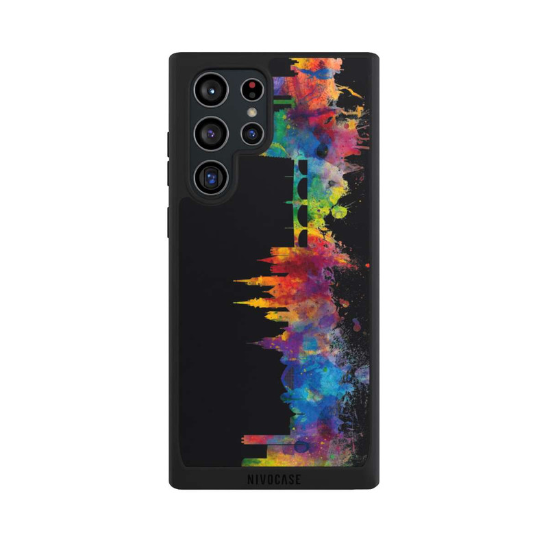 Galaxy S22 Ultra NIVOpure Bâle Suisse Ligne d'horizon Noir