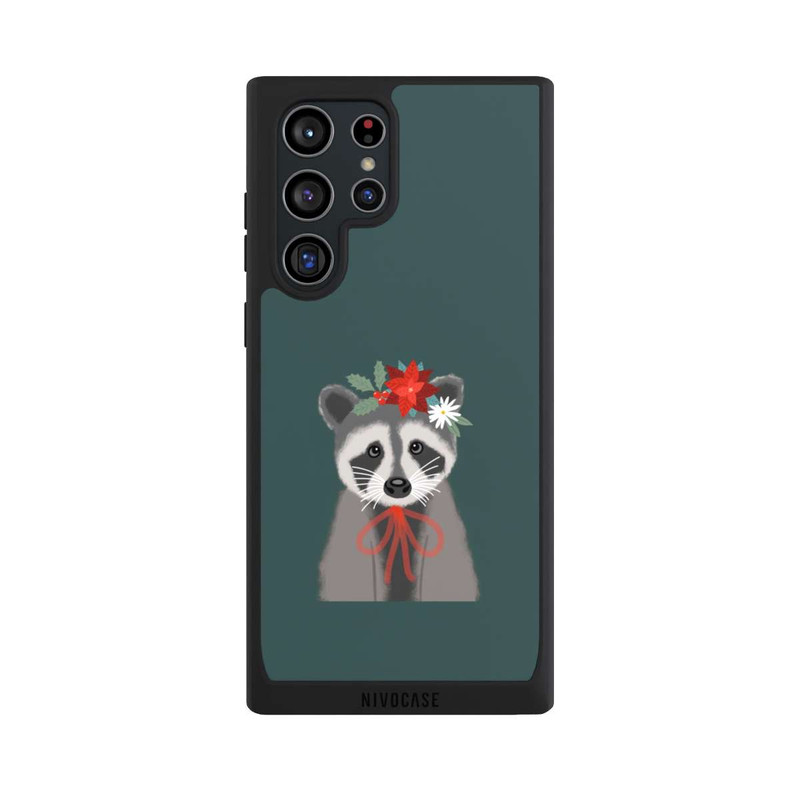 Galaxy S22 Ultra NIVOpure weihnachtlicher Waschbär