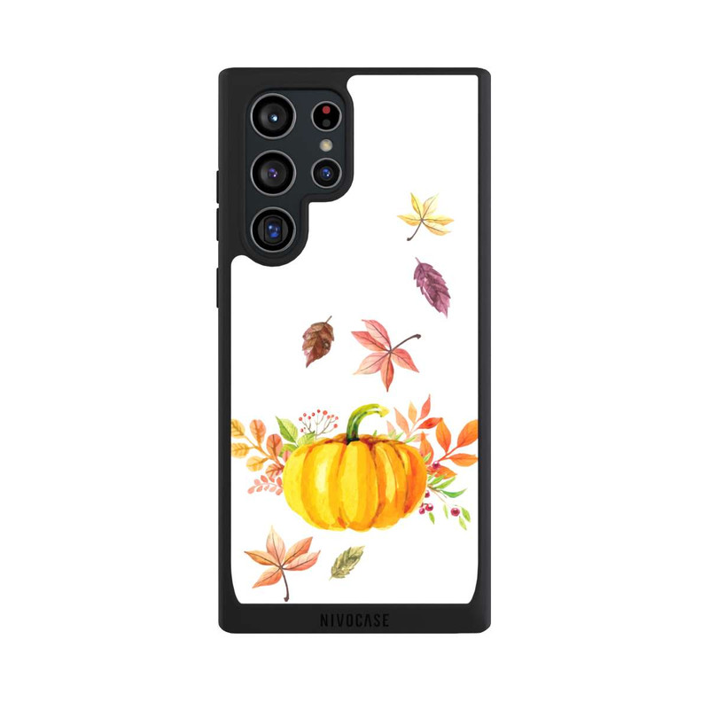 Galaxy S22 Ultra NIVOpure Pumpkin-weißer Hintergrund 