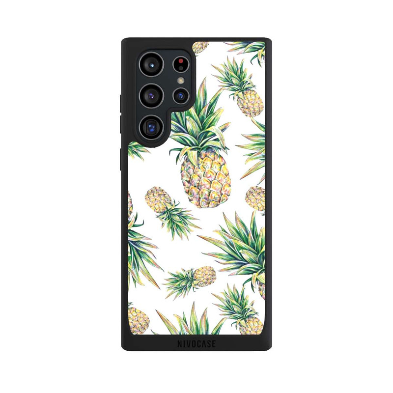 Galaxy S22 Ultra NIVOpure Pineapple-weißer Hintergrund 