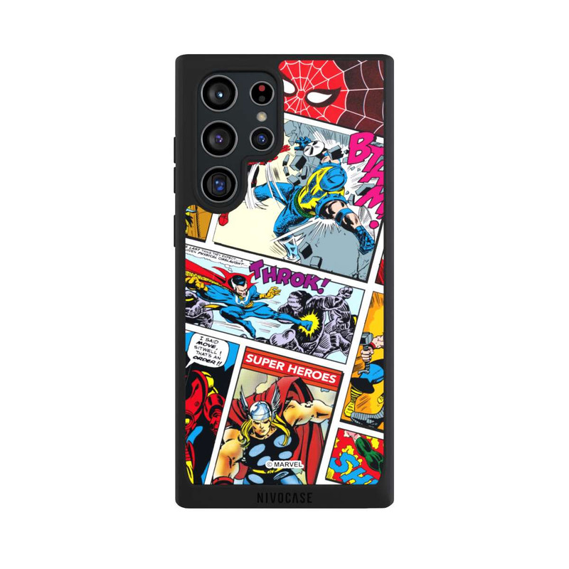 Galaxy S22 Ultra NIVOpure Marvel Retro Comic Blue