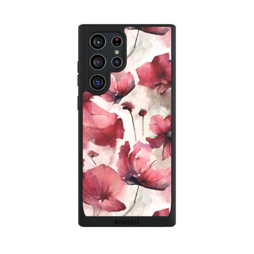 Samsung Galaxy S22 Ultra NIVOpure Wilde Mohnblumen Aquarell mit KI