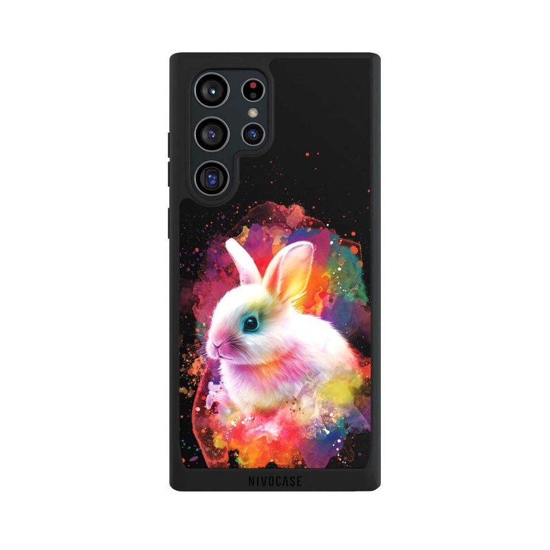 Galaxy S22 Ultra NIVOpure Happy Rabbit Schwarz