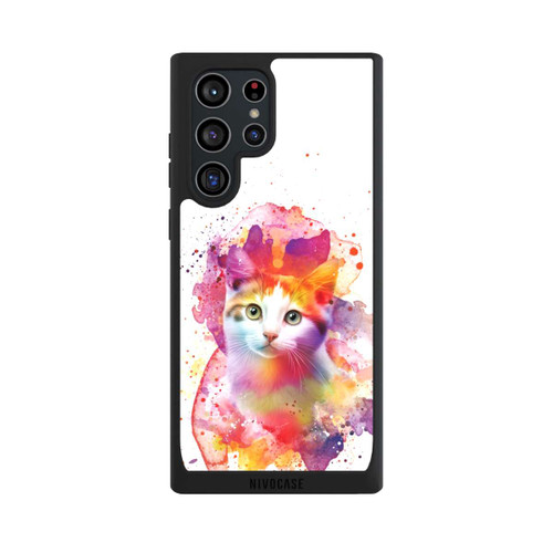 Samsung Galaxy S22 Ultra NIVOpure Happy Kitty White