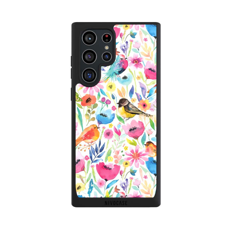 Galaxy S22 Ultra NIVOpure Wunderliche Vögel und Blumen
