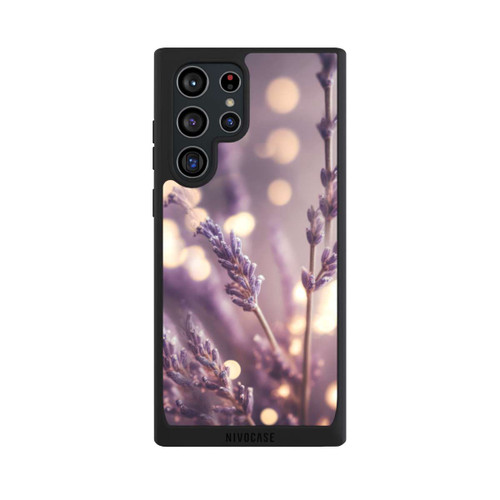 Samsung Galaxy S22 Ultra NIVOpure Lavender Close Up with AI