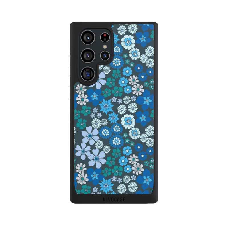 Galaxy S22 Ultra NIVOpure Blaue Blumen DeinDesign