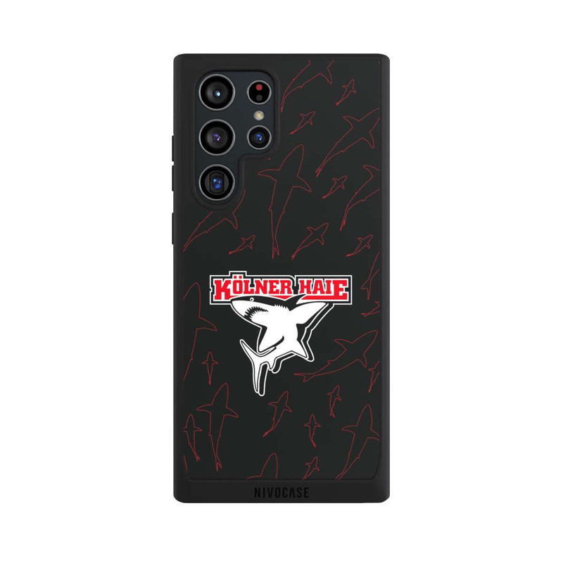 Galaxy S22 Ultra NIVOpure Haie Muster Rot