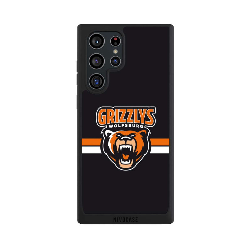 Galaxy S22 Ultra NIVOpure Logo Streifen Orange und Weiß 