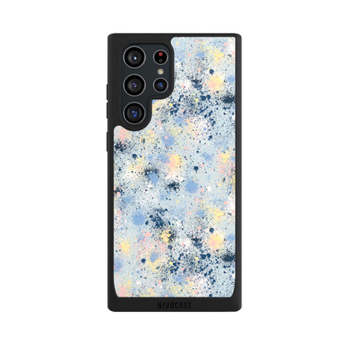 Samsung Galaxy S22 Ultra NIVOpure Tintentropfen Staub Textur Blau