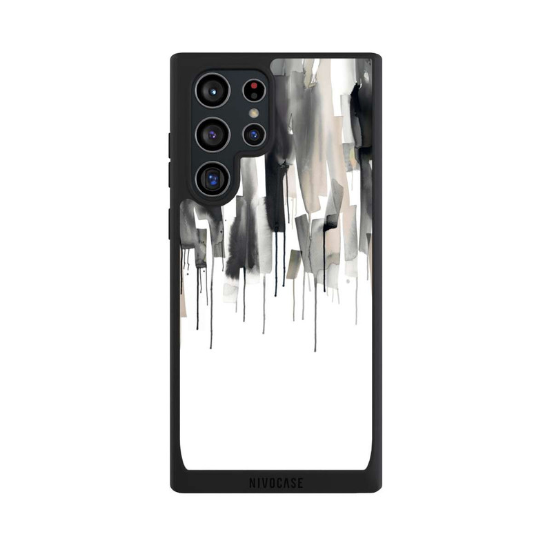 Galaxy S22 Ultra NIVOpure Watery Stripes Japandi Black