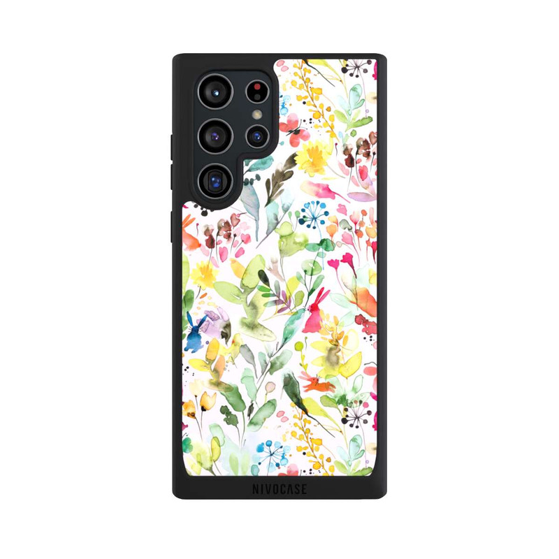 Galaxy S22 Ultra NIVOpure Wild Flowers Meadow Pink