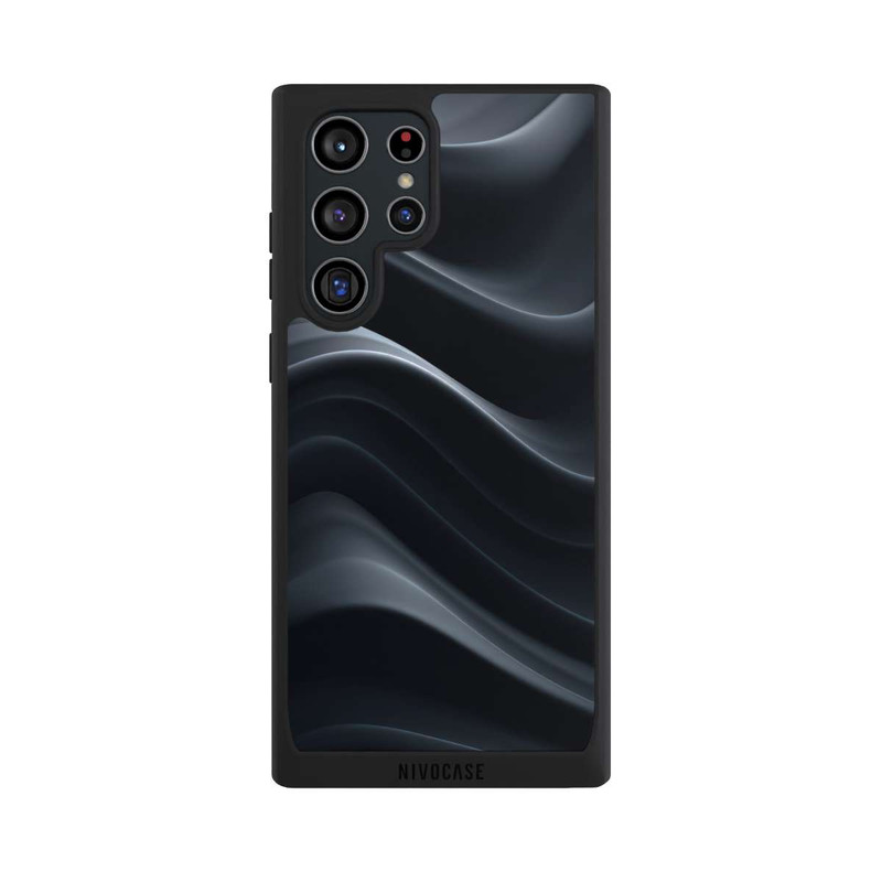 Galaxy S22 Ultra NIVOpure Black Waves Texture