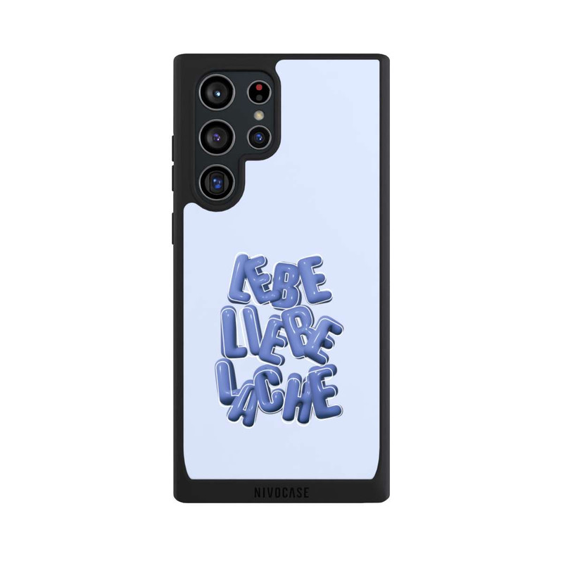 Galaxy S22 Ultra NIVOpure Lebe Liebe Lache Blue
