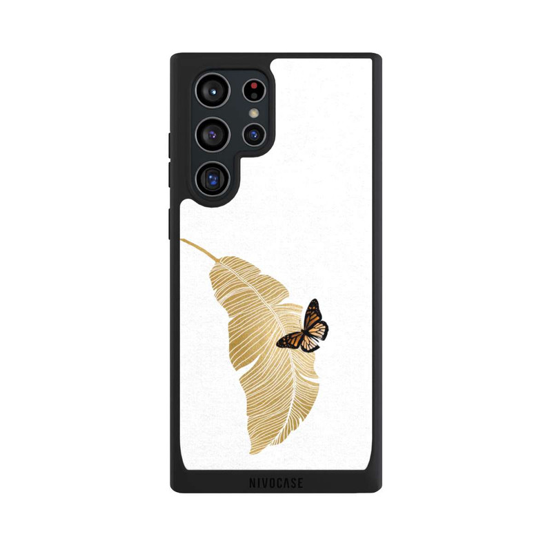 Galaxy S22 Ultra NIVOpure Schmetterling und Palmenblatt