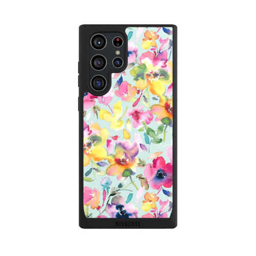 Samsung Galaxy S22 Ultra NIVOpure Künstlerischer Sommer Psychedelic Floral