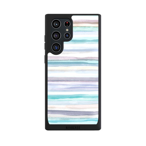 Samsung Galaxy S22 Ultra NIVOpure Pastellfarbene Streifen Blau