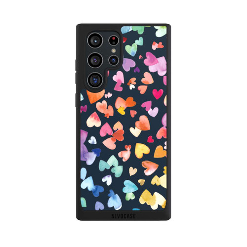 Samsung Galaxy S22 Ultra NIVOpure Valentinstag Herzen Schwarz