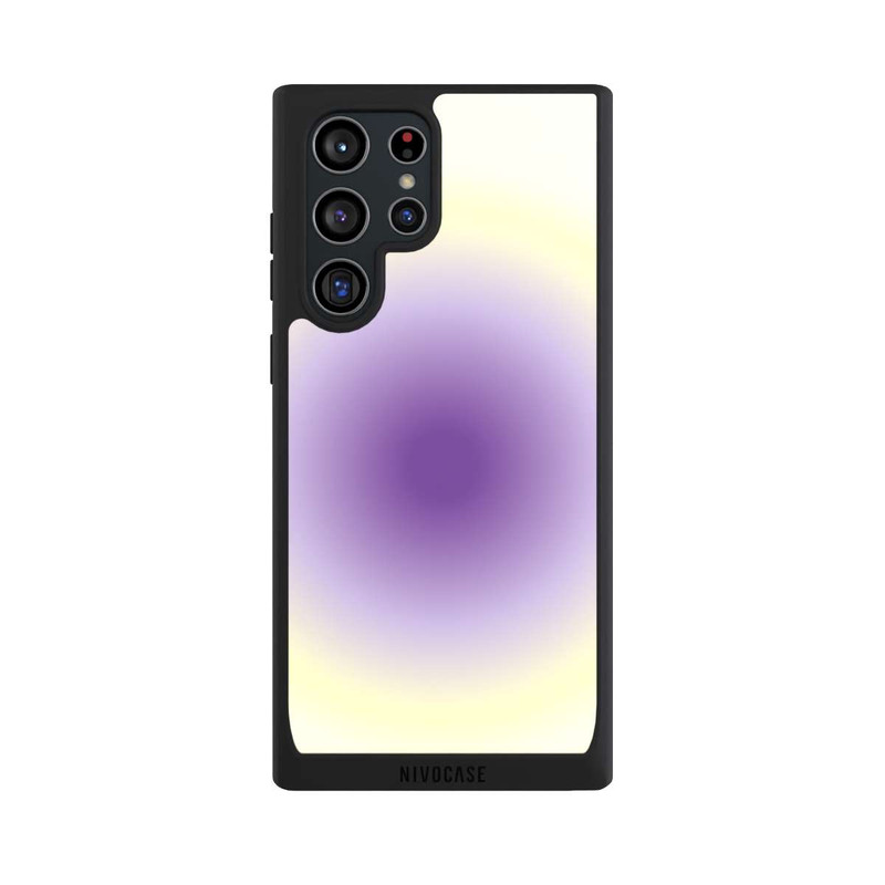 Galaxy S22 Ultra NIVOpure Aura Violet Jaune Cercle