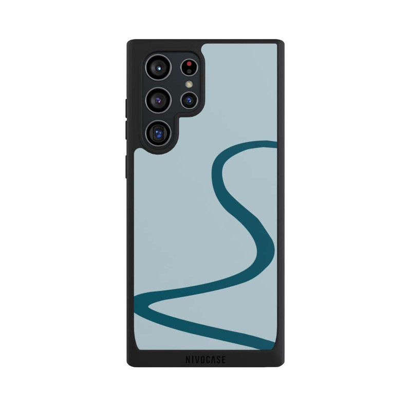 Galaxy S22 Ultra NIVOpure Trendy Blaue Linie