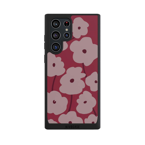 Samsung Galaxy S22 Ultra NIVOpure Minimalistic Flowers Bordeaux