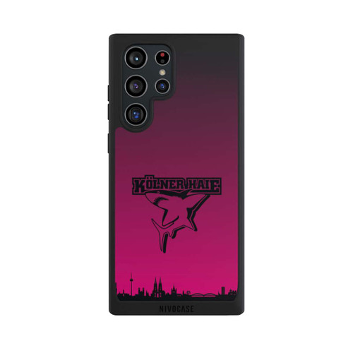 Samsung Galaxy S22 Ultra NIVOpure Kölner Haie Skyline Pink