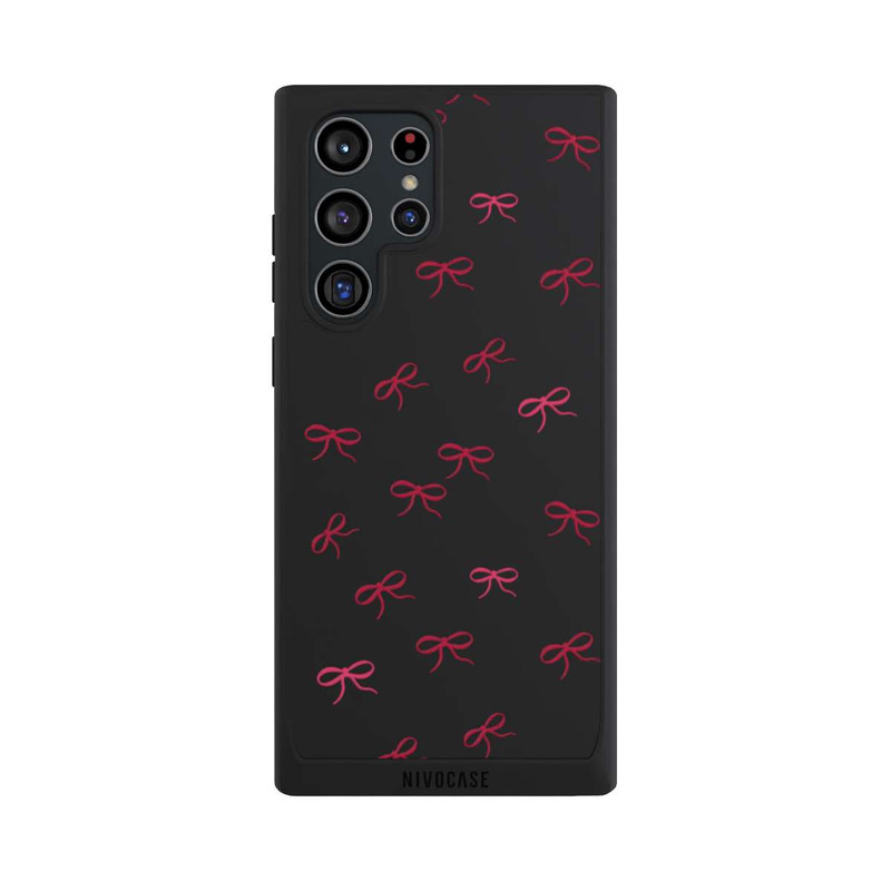 Galaxy S22 Ultra NIVOpure Schleifen Muster Rot