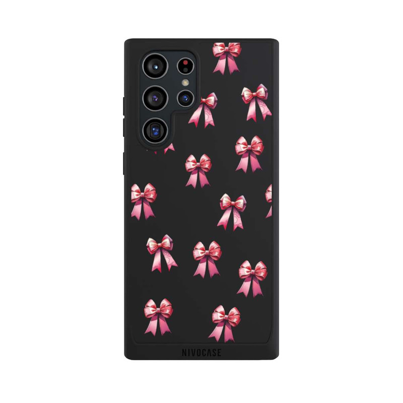 Galaxy S22 Ultra NIVOpure Bow Red Pattern Watercolor Transparent
