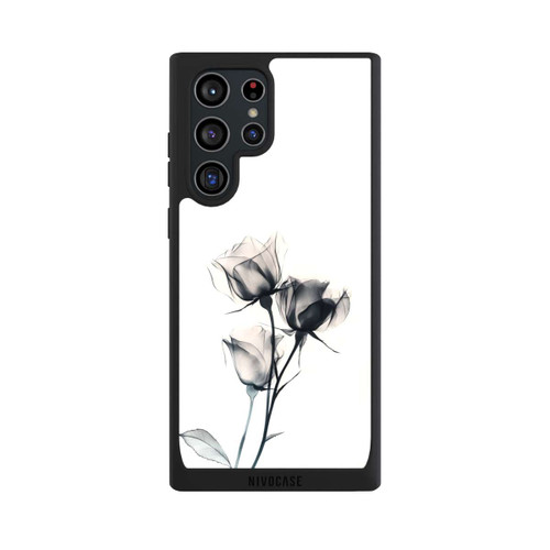 Samsung Galaxy S22 Ultra NIVOpure Schwarze Blume