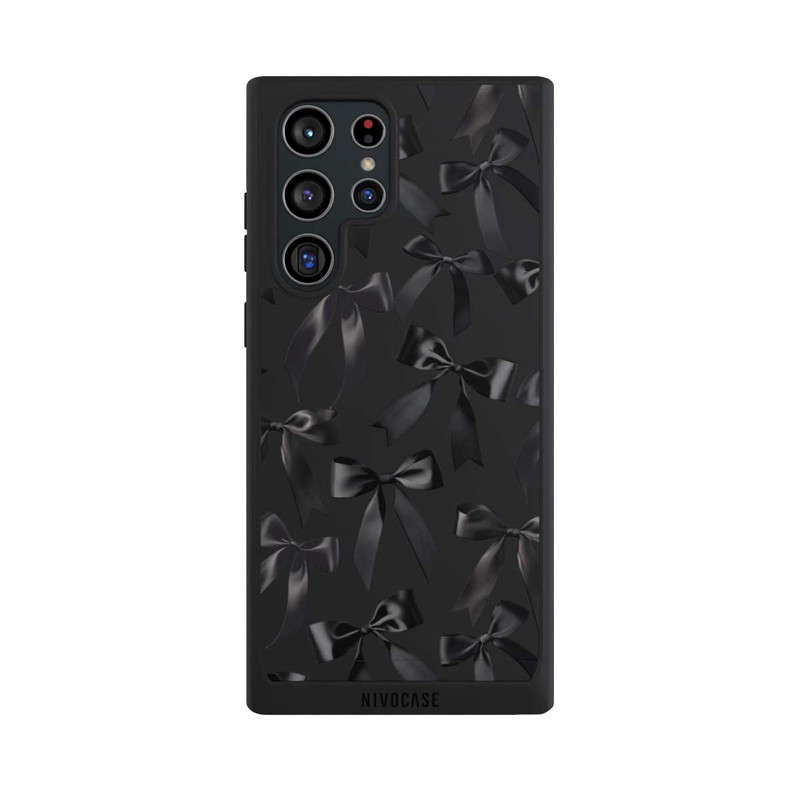 Galaxy S22 Ultra NIVOpure Noeud en Satin Noir