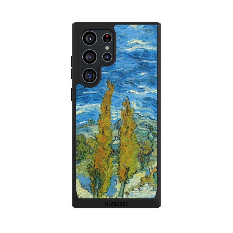Galaxy S22 Ultra NIVOpure Two Poplars in the Alpilles near Saint-Rémy by Van Gogh