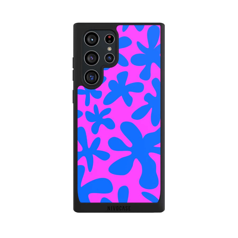 Galaxy S22 Ultra NIVOpure Dopamin Flowers Blue