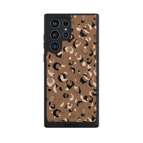 Samsung Galaxy S22 Ultra NIVOpure Leo Muster Braun