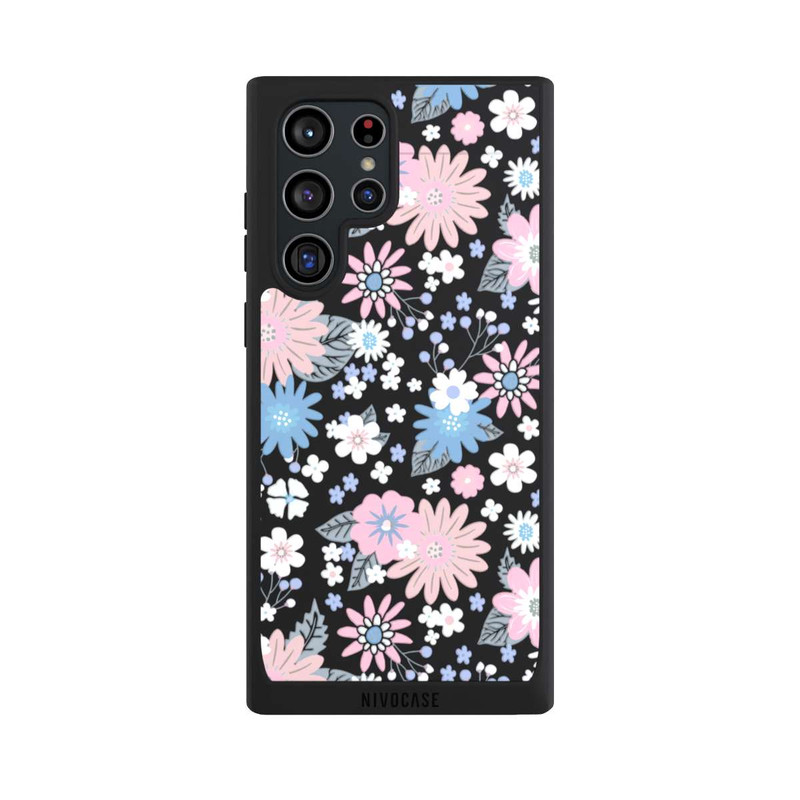 Galaxy S22 Ultra NIVOpure Wildflower Pattern Illustration Pastell Transparent