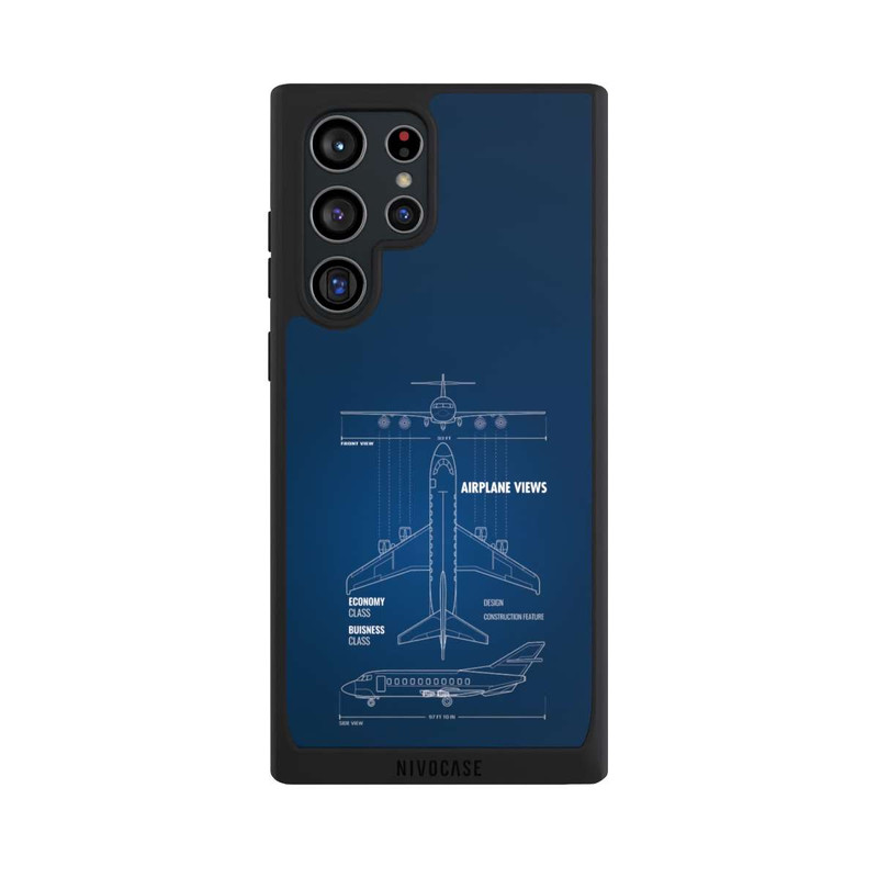 Galaxy S22 Ultra NIVOpure Flugzeug-Wireframe